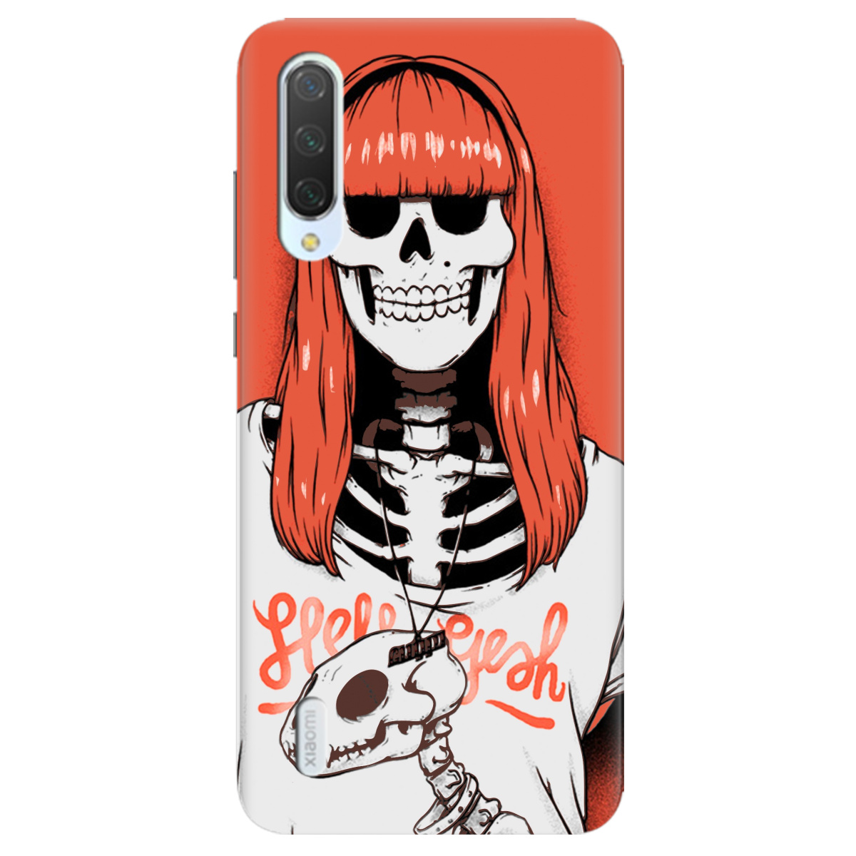 Чехол для Xiaomi Mi A3 skeleton - фото 1