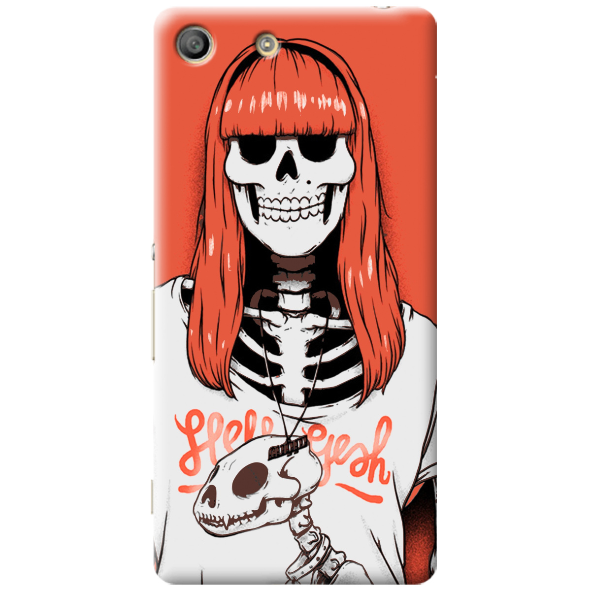 Чехол для SONY Xperia M5 / M5 Dual skeleton - фото 1