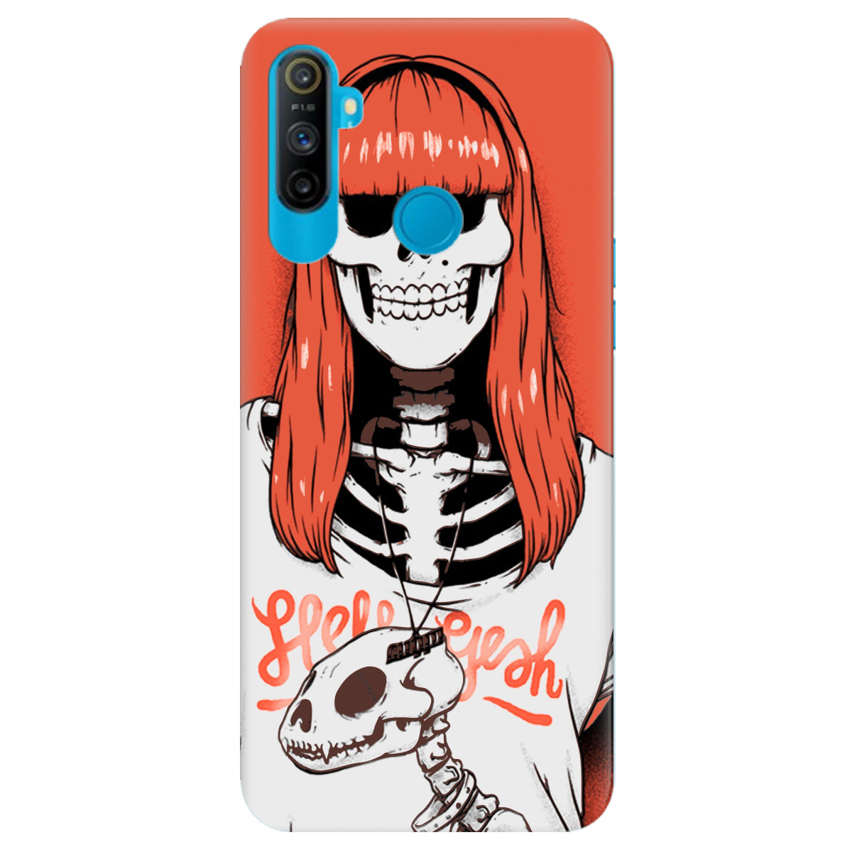 Чехол для Realme С3 skeleton - фото 1