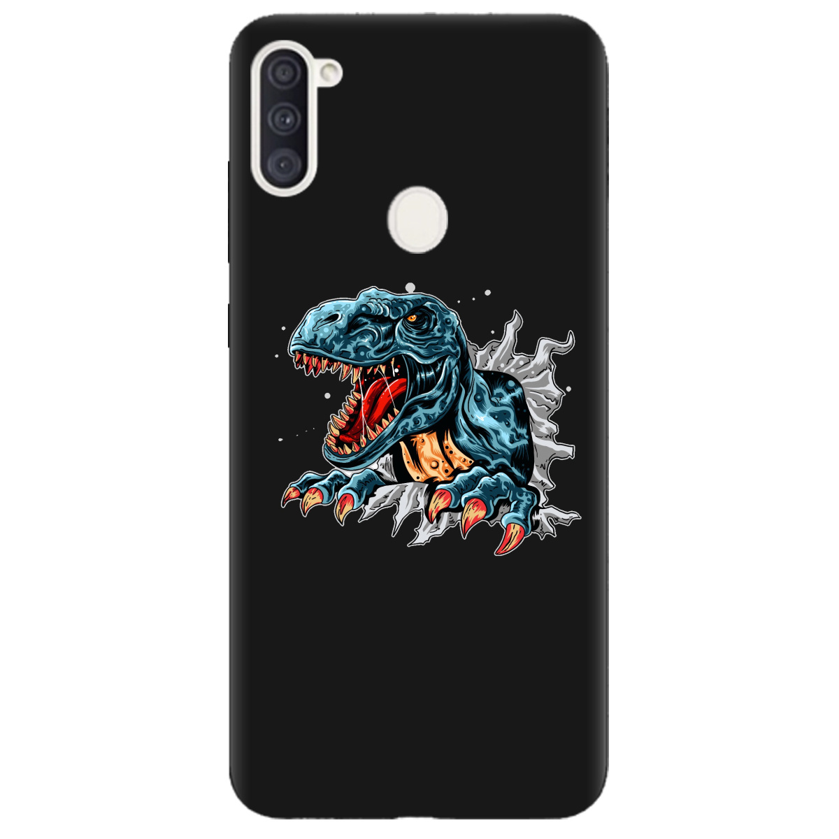 Чохол для Samsung Galaxy A11 чорний матовий soft touch Rex - фото 1