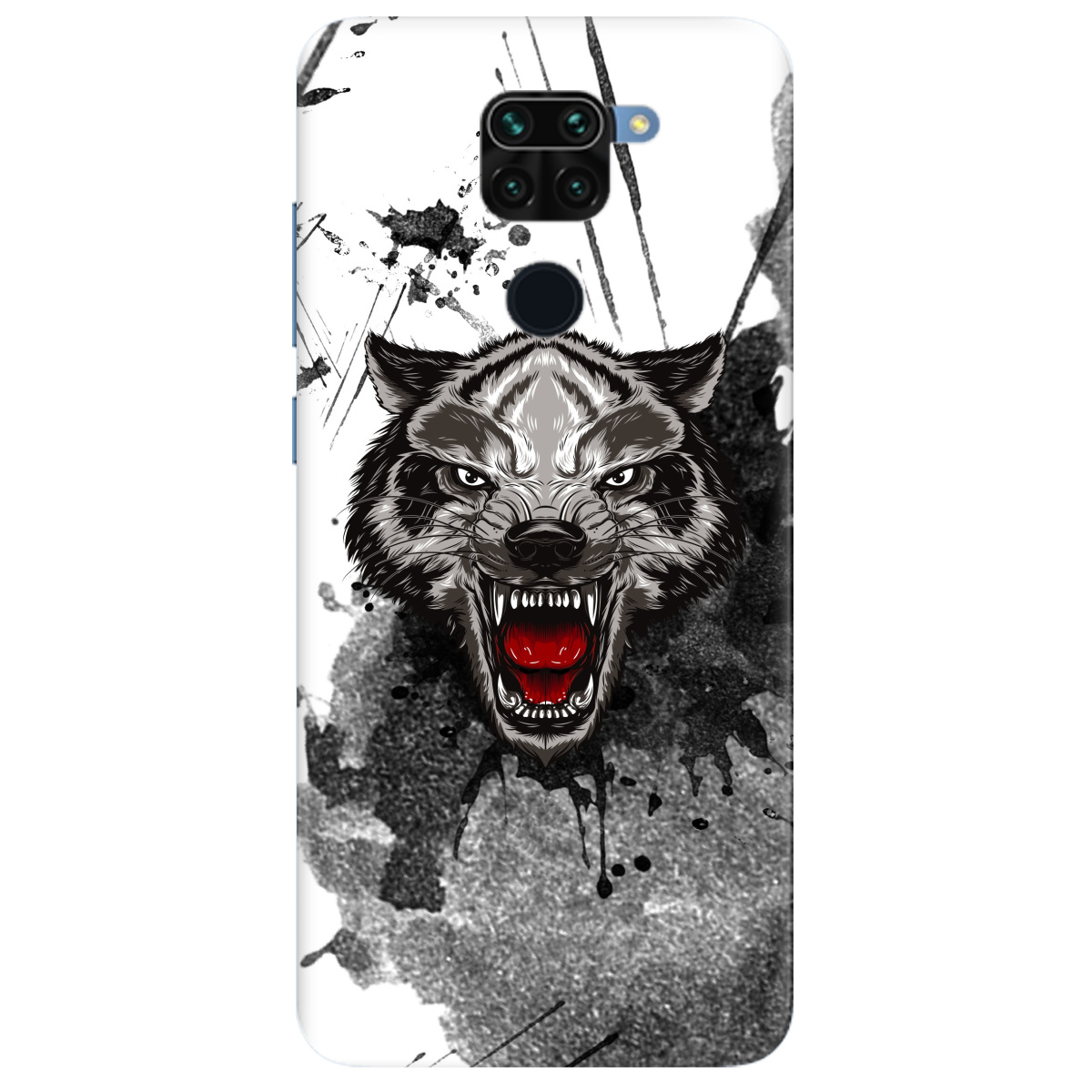 Чехол для Xiaomi Redmi Note 9 Angry-Wolf - фото 1