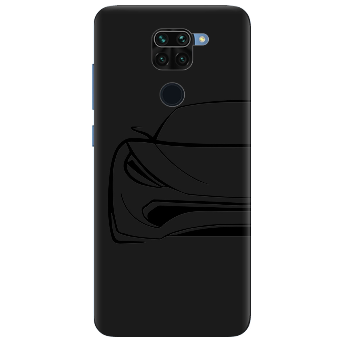 Чохол для Xiaomi Redmi 10x чорний матовий soft touch Sport Car - фото 1