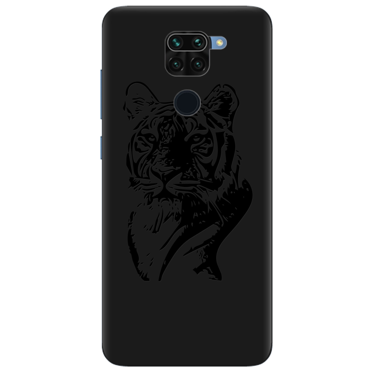 Чохол для Xiaomi Redmi 10x чорний матовий soft touch Tiger - фото 1
