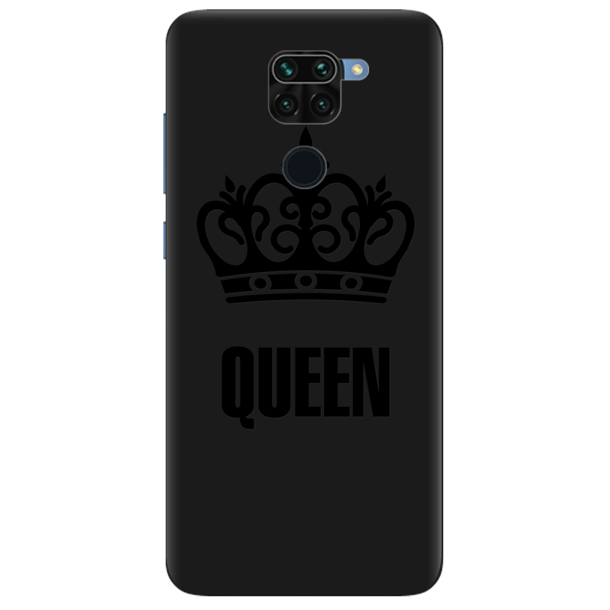 Чохол для Xiaomi Redmi 10x чорний матовий soft touch Queen - фото 1