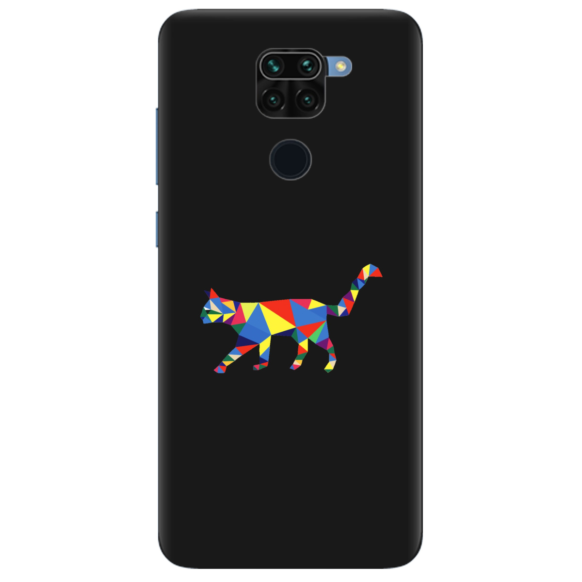 Чохол для Xiaomi Redmi 10x чорний матовий soft touch Cat - фото 1