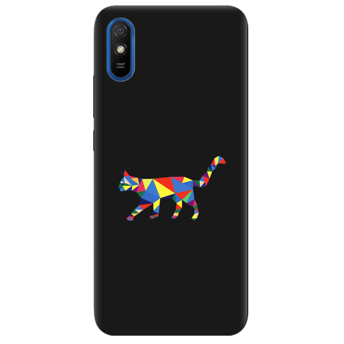 Чохол для Xiaomi Redmi 9i чорний матовий soft touch Cat - фото 1