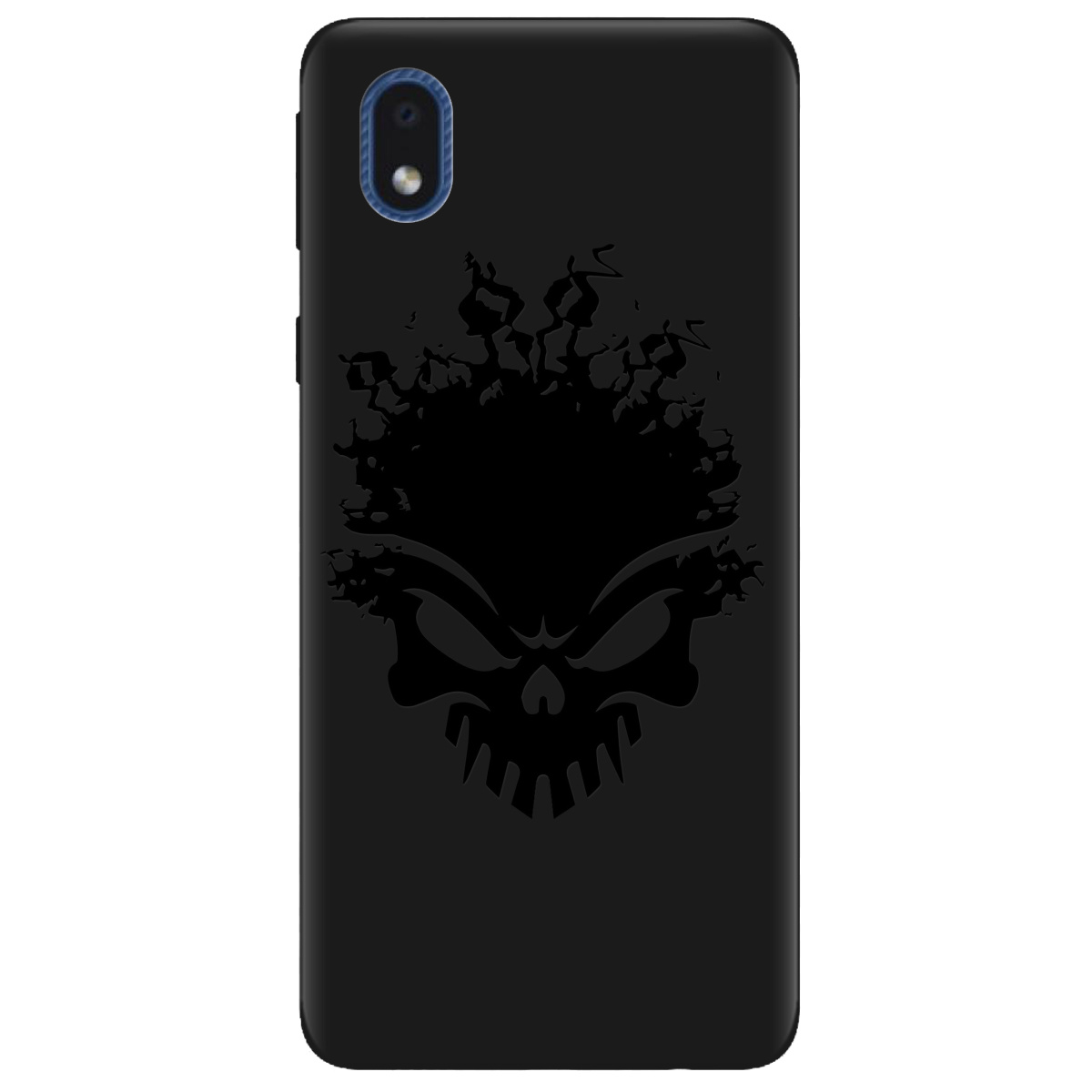 Чехол для Samsung Galaxy А01 Core черный матовый soft touch Ugolek - фото 1