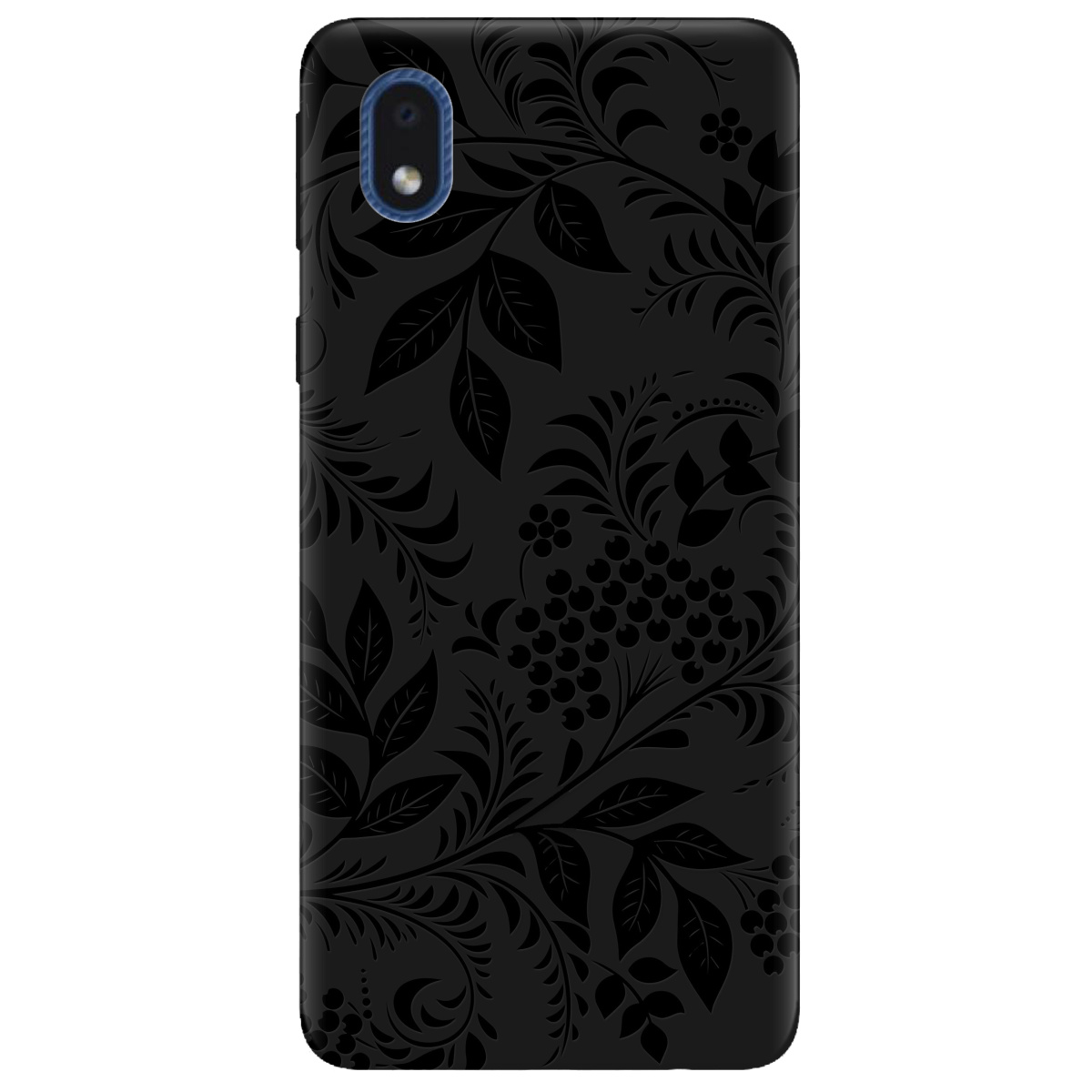 Чехол для Samsung Galaxy А01 Core черный матовый soft touch Art - фото 1