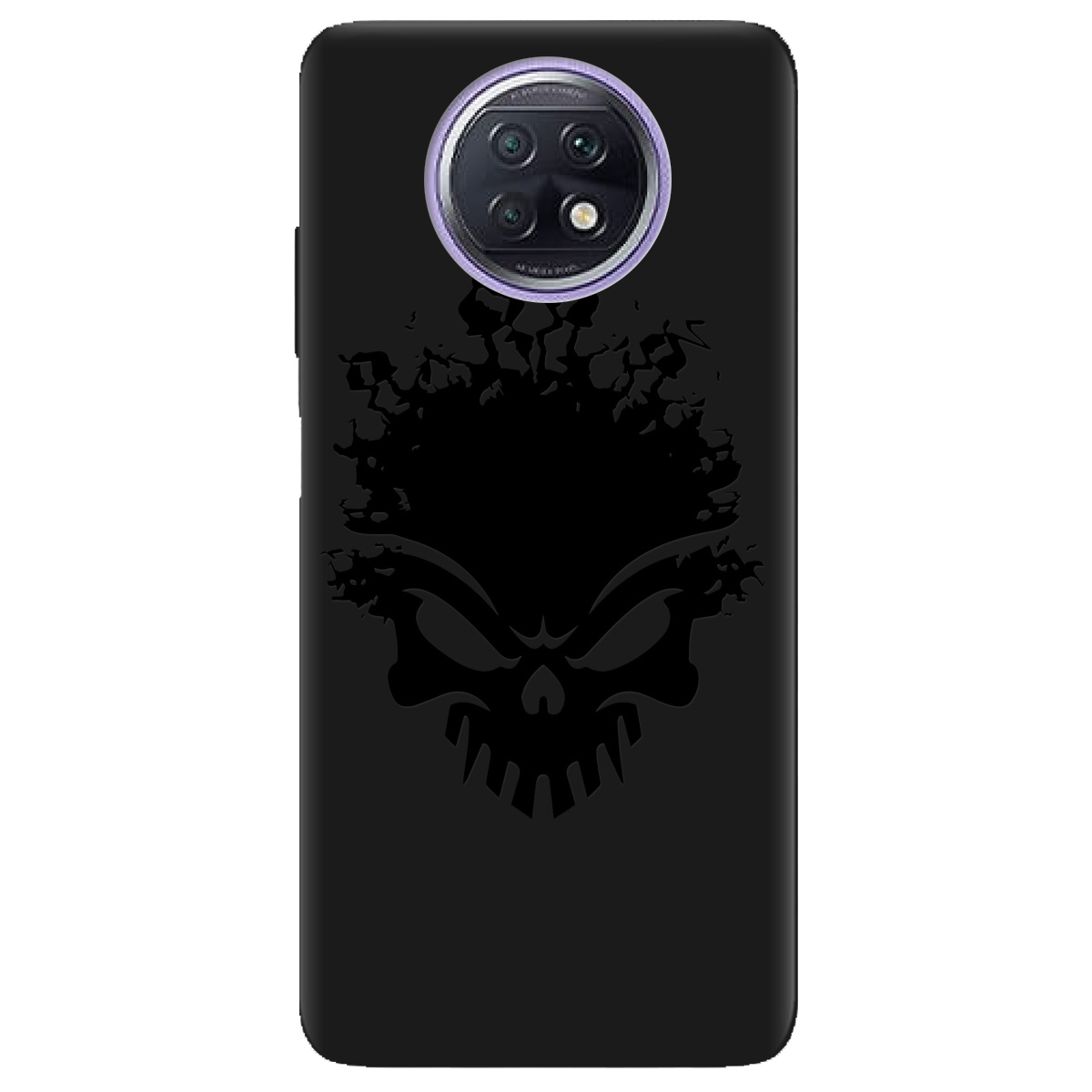 Чехол для Xiaomi Redmi Note 9T черный матовый soft touch Ugolek - фото 1