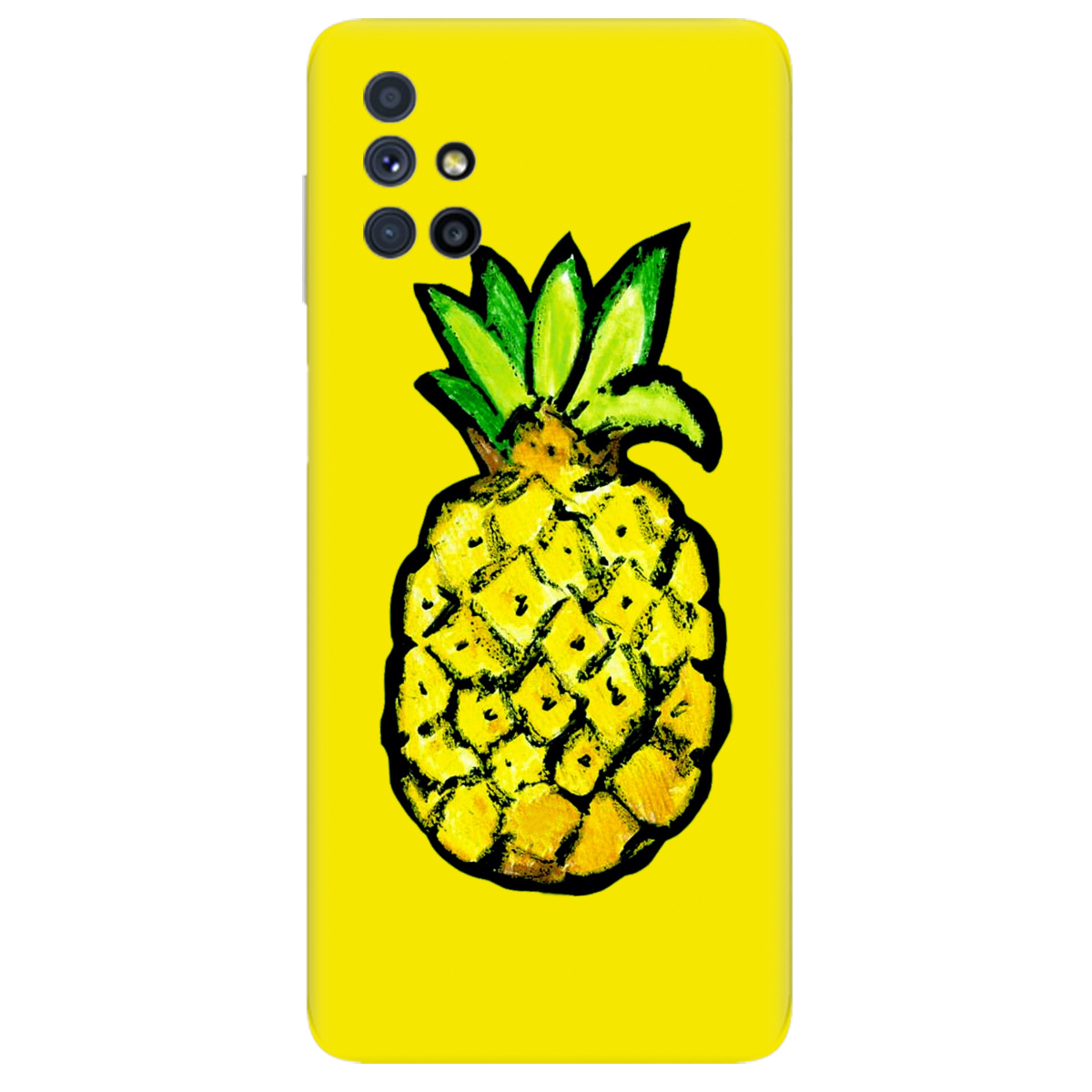 Чехол для Samsung Galaxy M51 Sunny  pineapple - фото 1