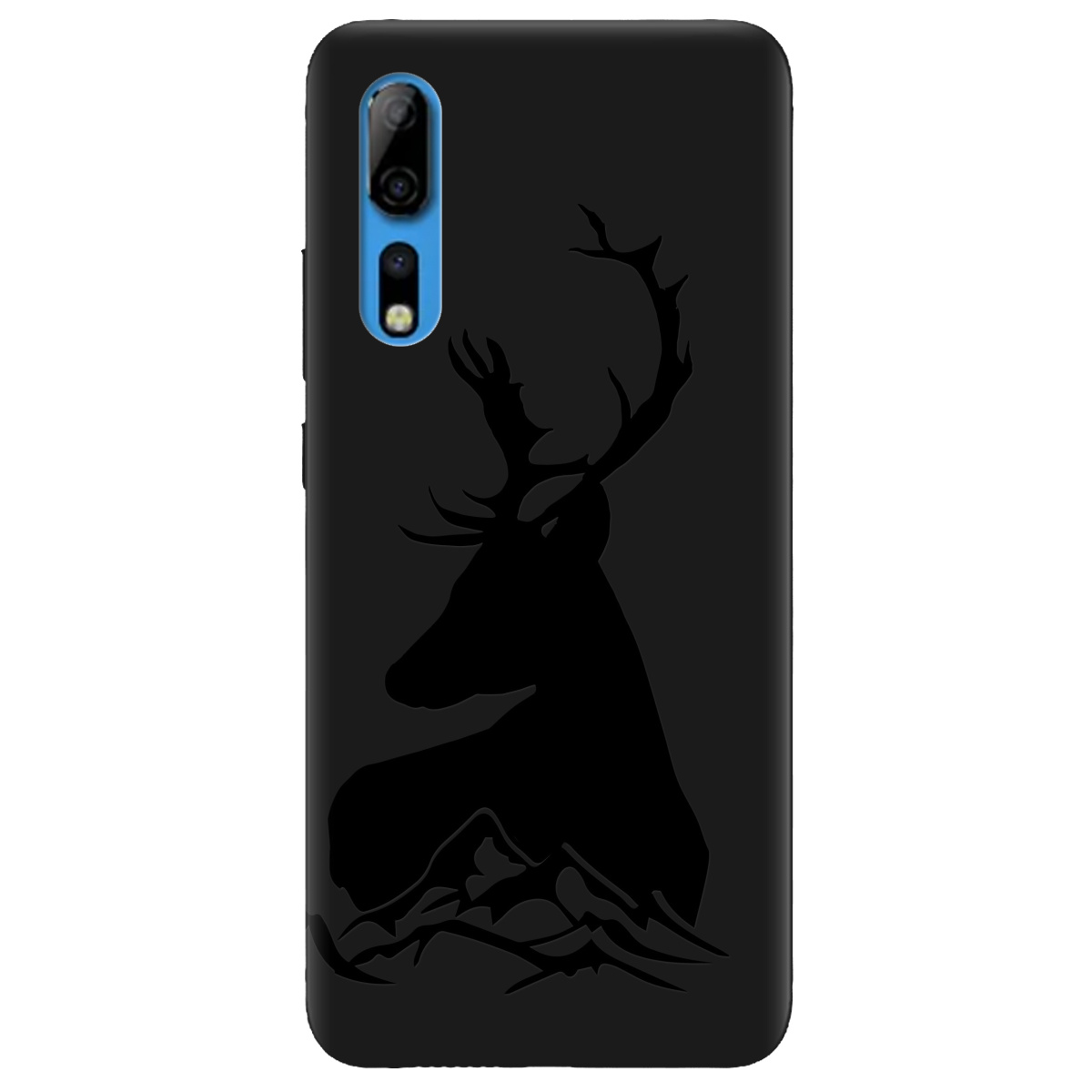 Чехол для ZTE Axon 10 Pro черный матовый soft touch Moral - фото 1