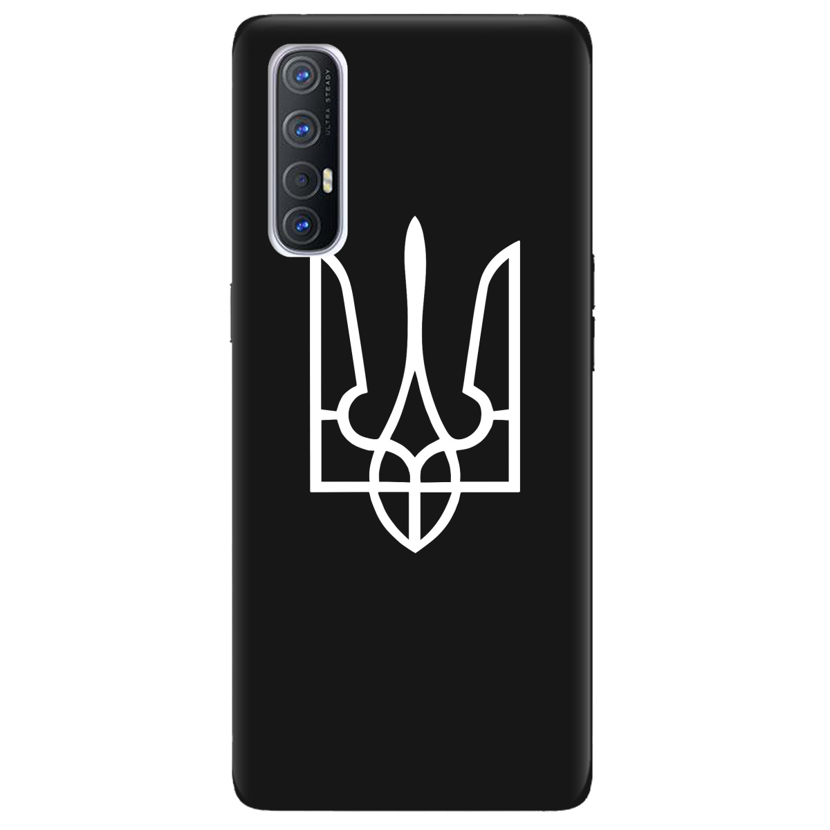 Чехол для Oppo Reno 3 Pro черный матовый soft touch Gerb - фото 1