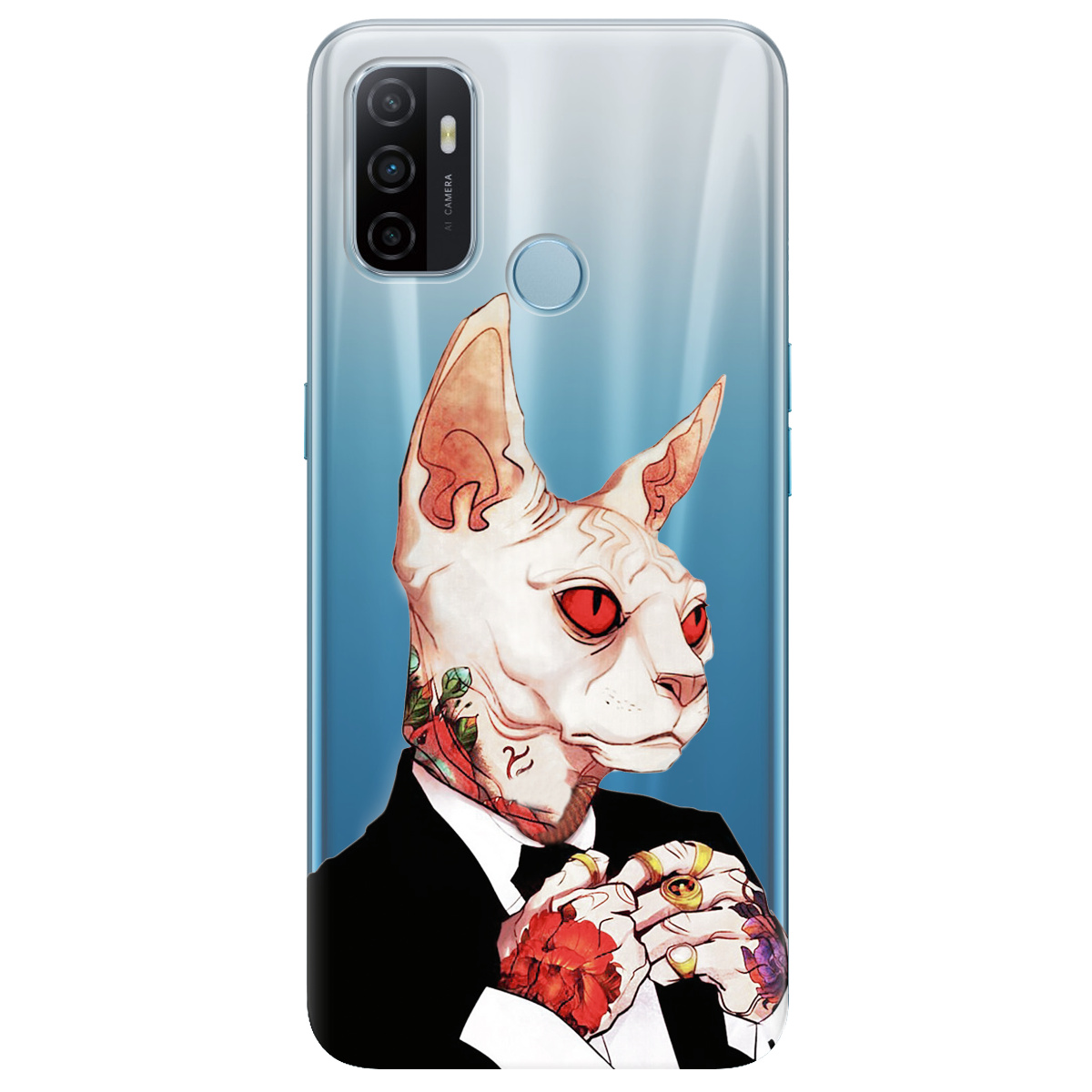 Чохол для Oppo A53/ A32/ A33 Mister cat - фото 1
