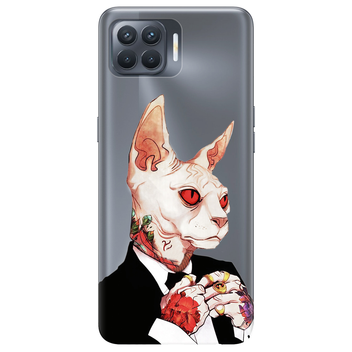 Чехол для Oppo Reno 4 Lite Mister cat - фото 1