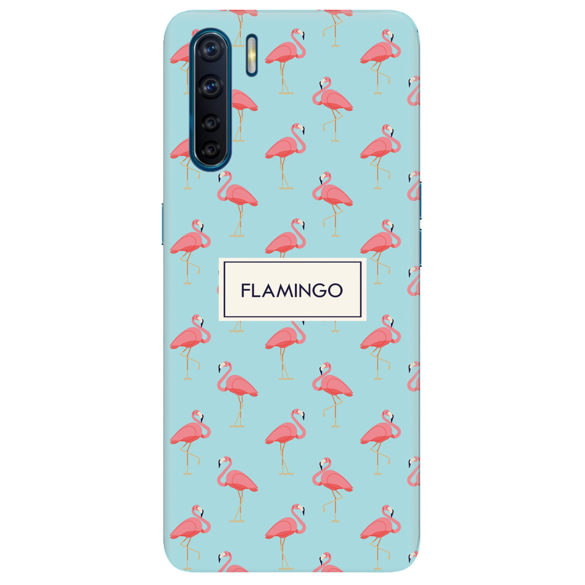 Чехол для Oppo A91 Pink Flamingo - фото 1