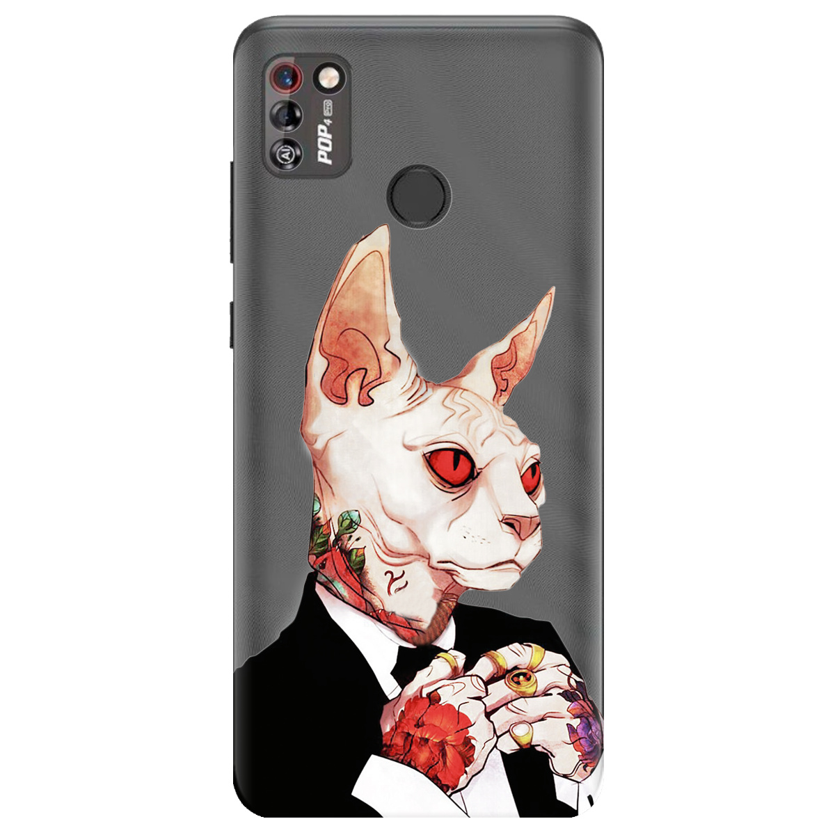 Чехол для Tecno Pop 4 Pro Mister cat - фото 1