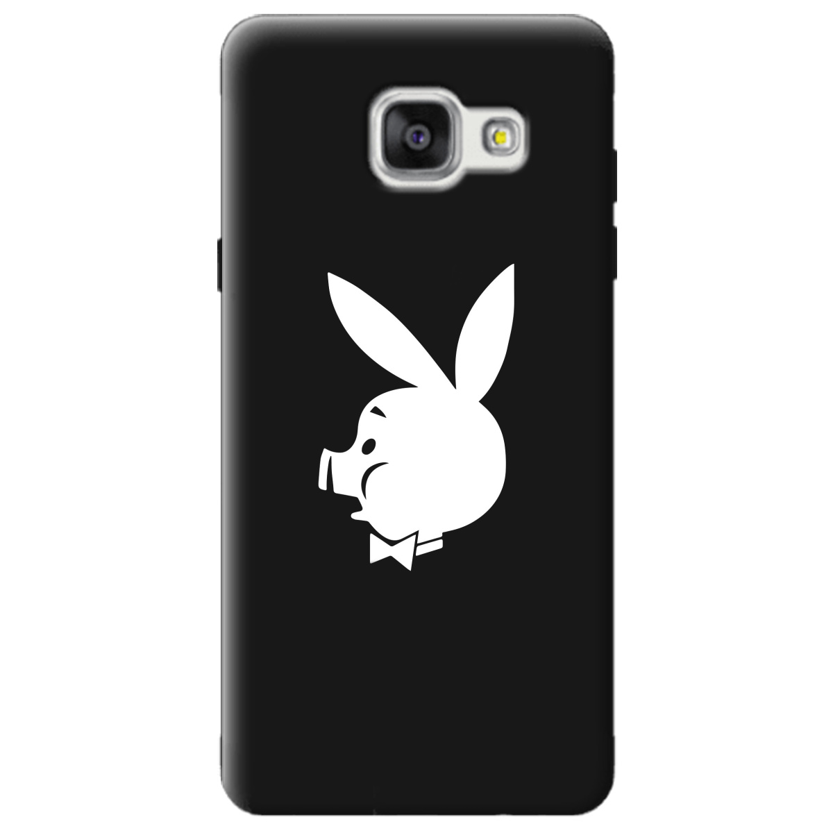 Чехол для Samsung Galaxy A5 2016 черный матовый soft touch Piggy - фото 1