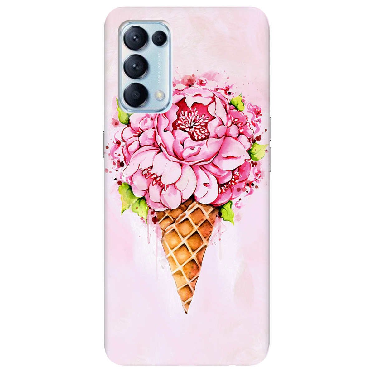 Чехол для Oppo Reno 5 4G Ice cream - фото 1