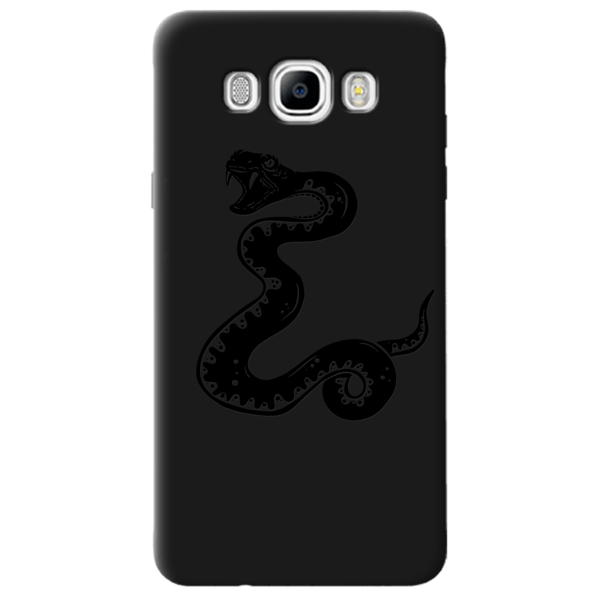 Чехол для Samsung Galaxy J7 2016 черный матовый soft touch Сobra - фото 1