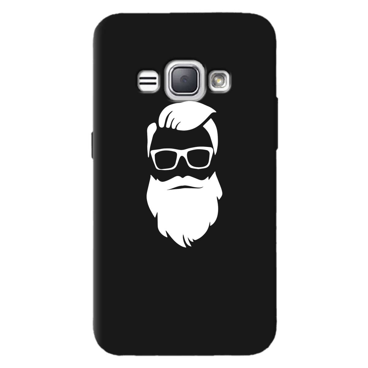 Чохол для Samsung Galaxy J1 2016 чорний матовий soft touch Beard - фото 1