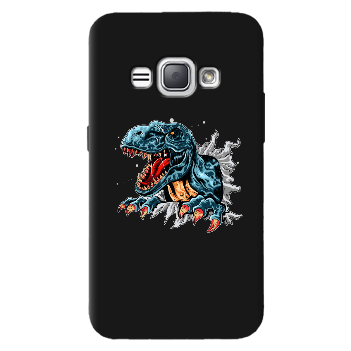 Чохол для Samsung Galaxy J1 2016 чорний матовий soft touch Rex - фото 1