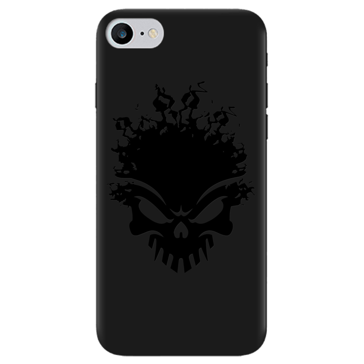 Чехол для Apple iPhone 7 черный матовый soft touch Ugolek - фото 1