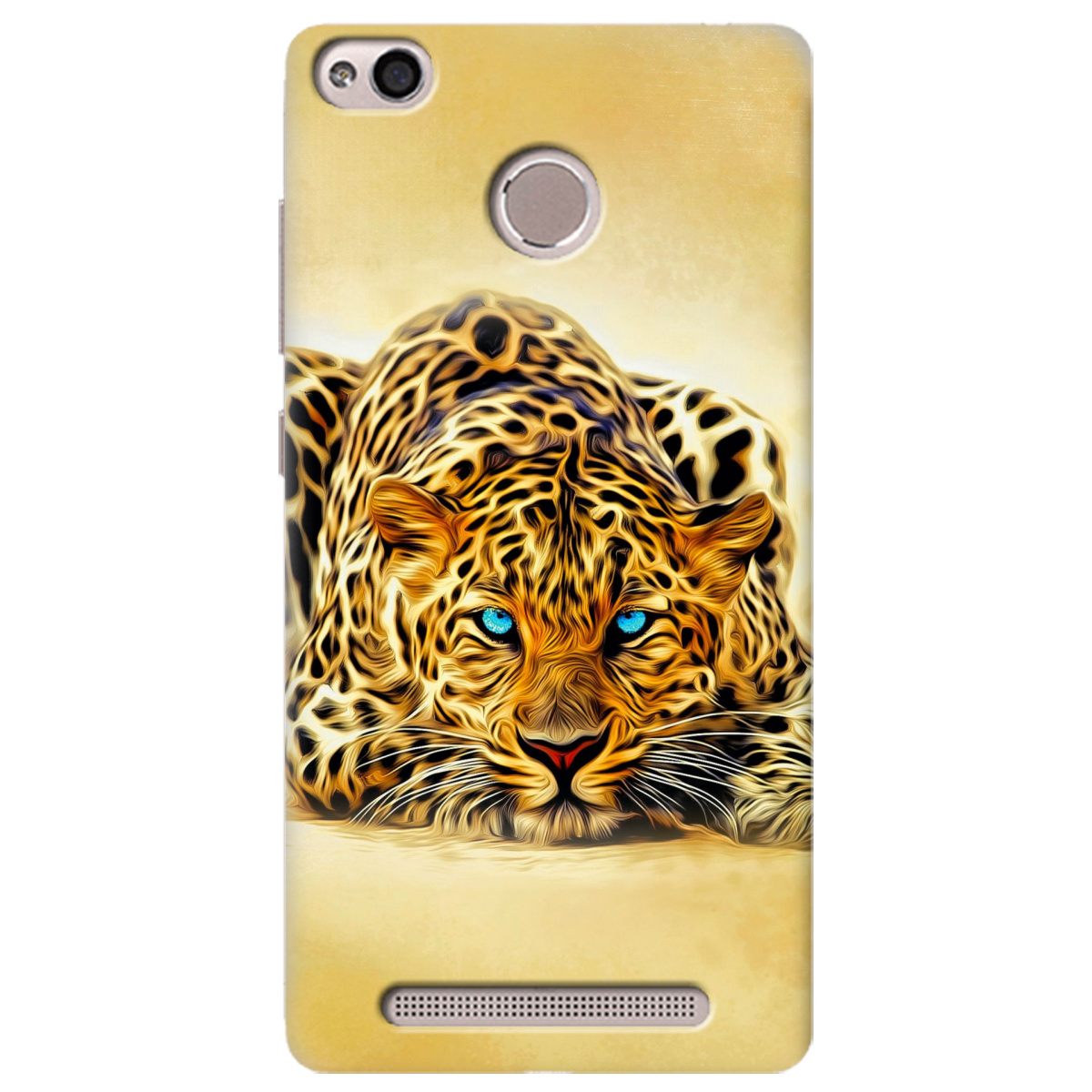 Чехол для Xiaomi Redmi 3S Леопард - фото 1