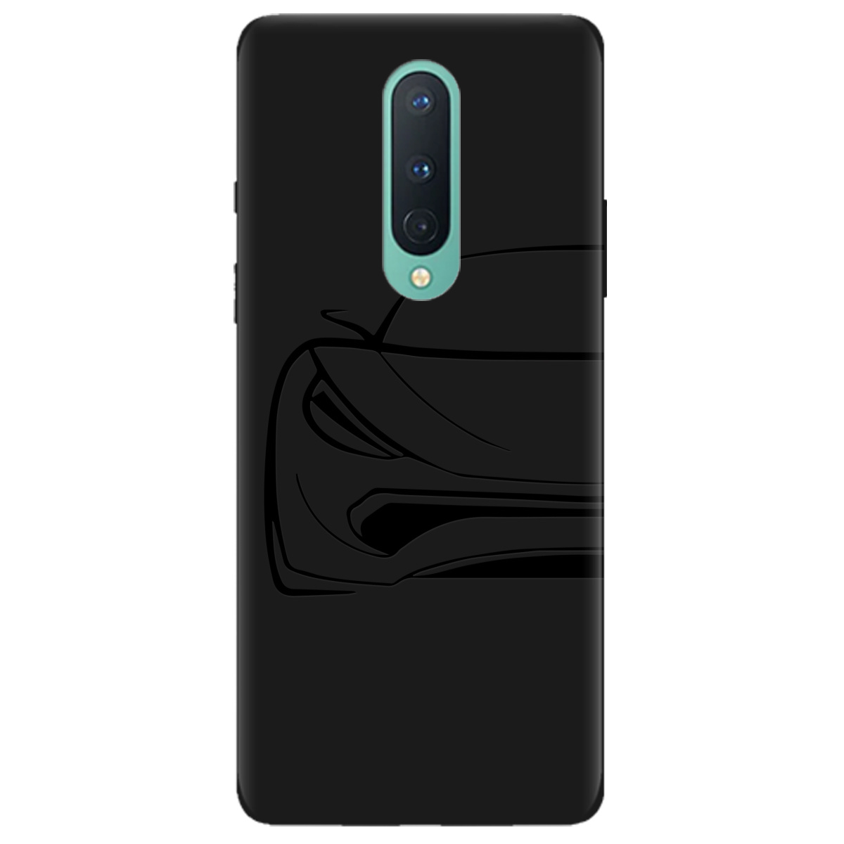 Чохол для OnePlus 8 чорний матовий soft touch Sport Car - фото 1