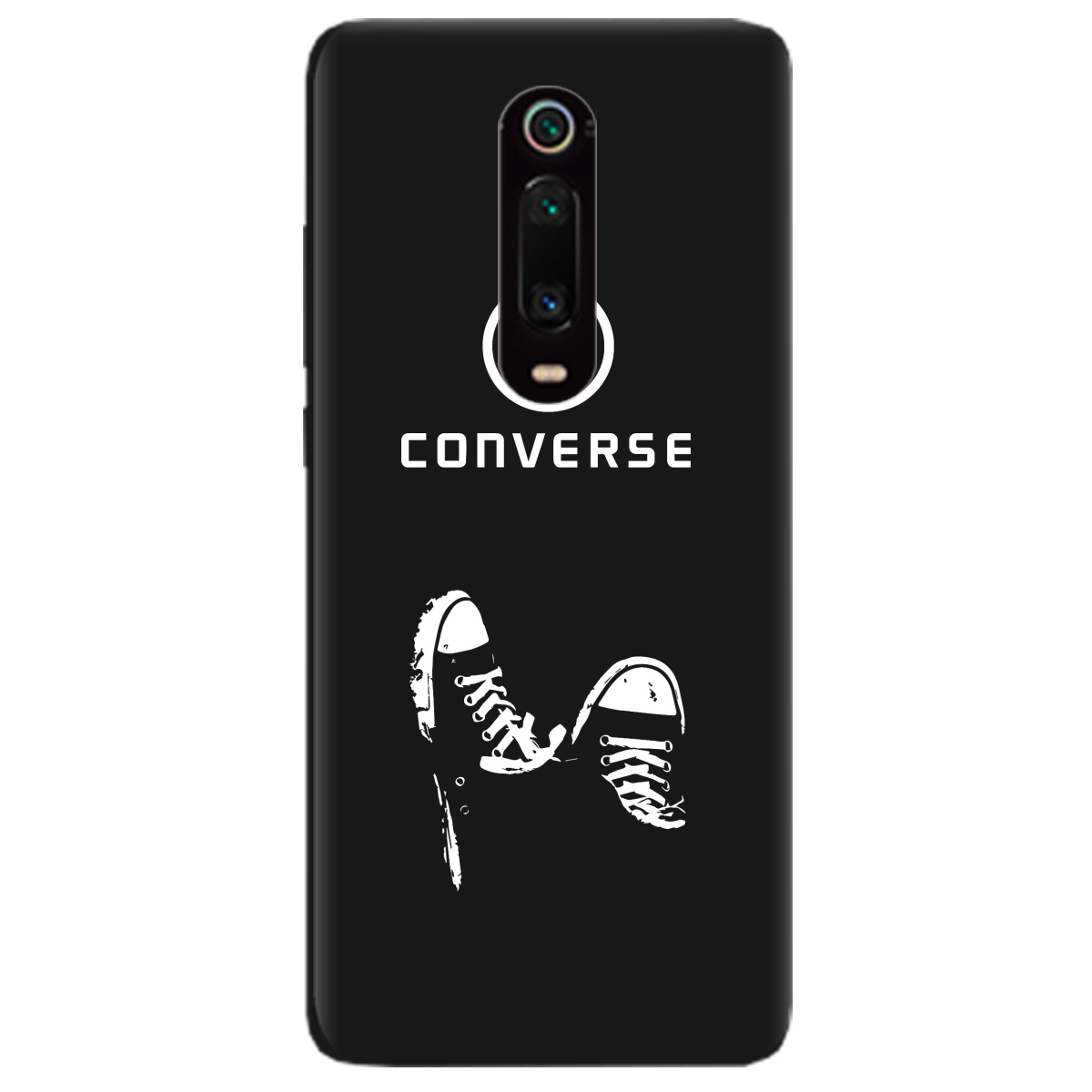 Чехол для Xiaomi Mi 9T черный матовый soft touch Converse - фото 1