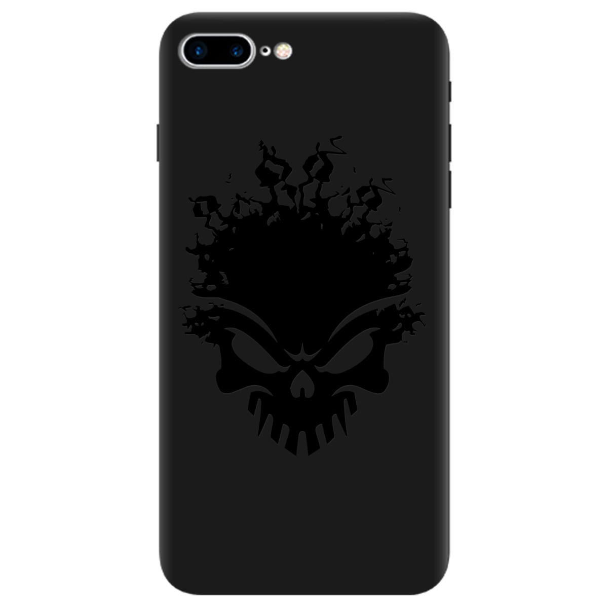 Чехол для Apple iPhone 7 Plus черный матовый soft touch Ugolek - фото 1