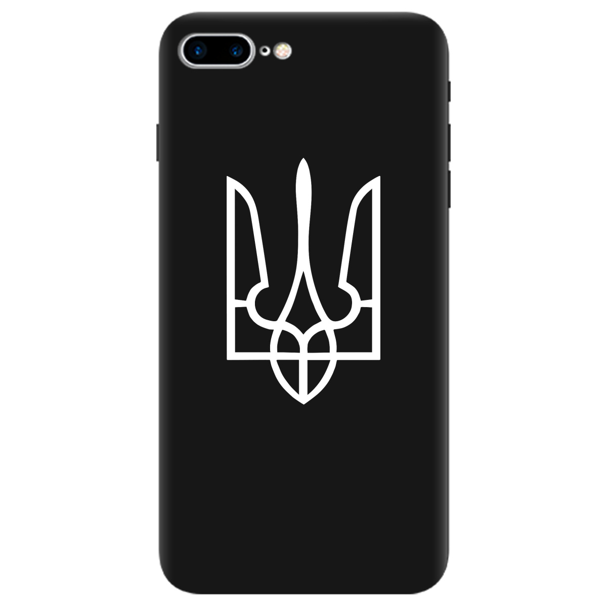 Чохол для Apple iPhone 7 Plus чорний матовий soft touch Gerb - фото 1