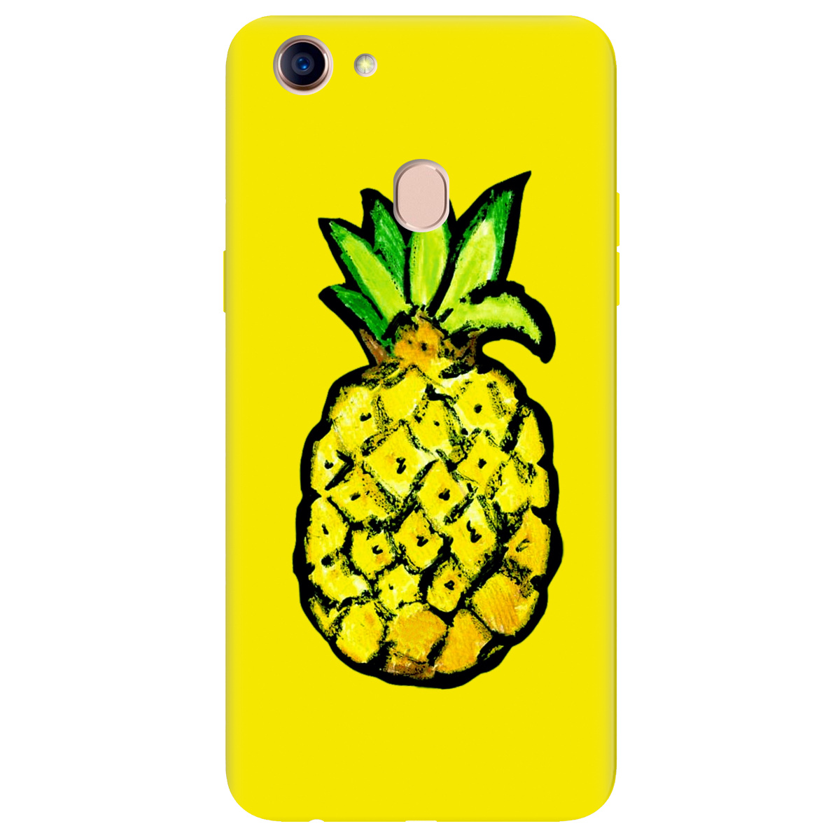 Чехол для Oppo F5 Sunny  pineapple - фото 1