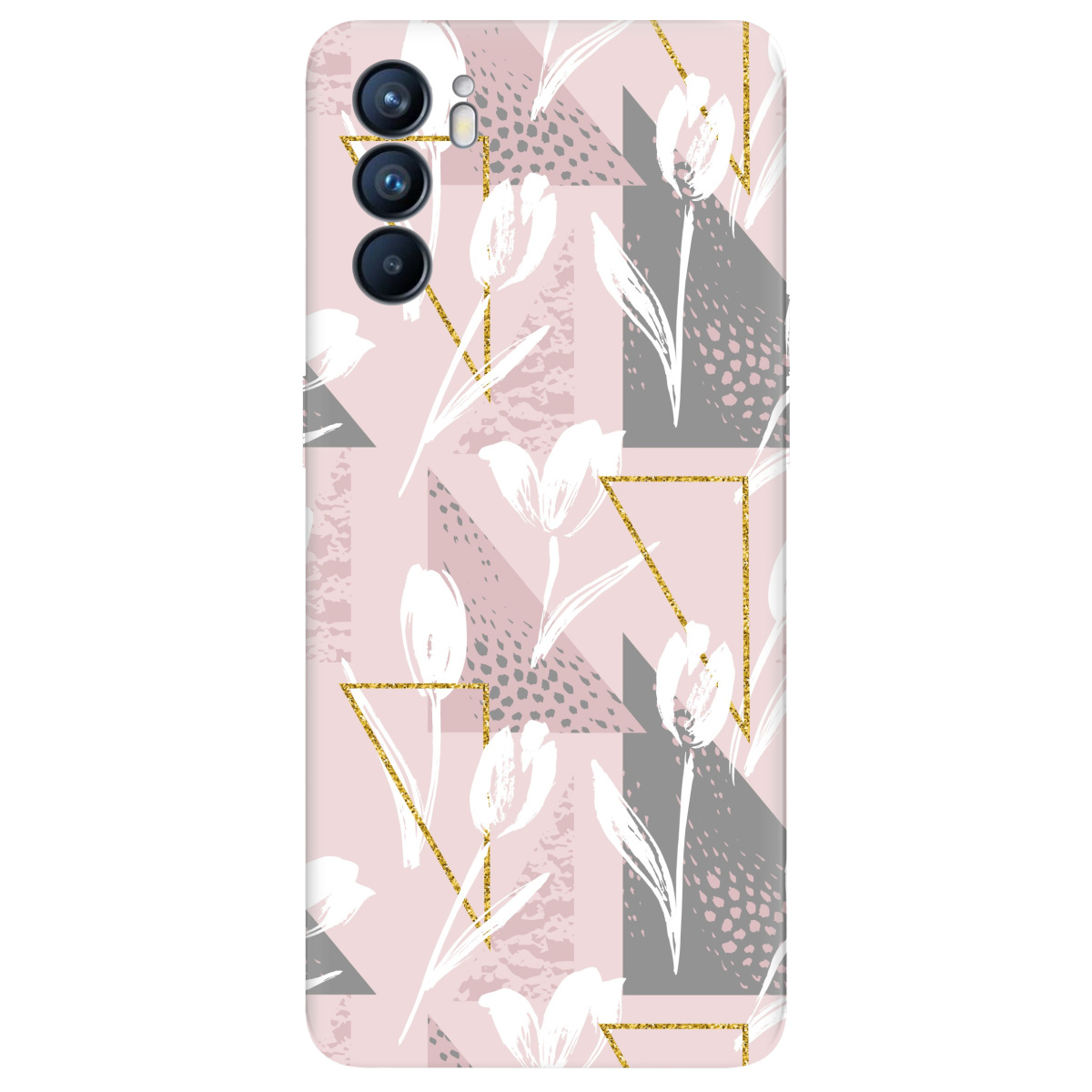 Чехол для Oppo Reno 6 White tulips - фото 1