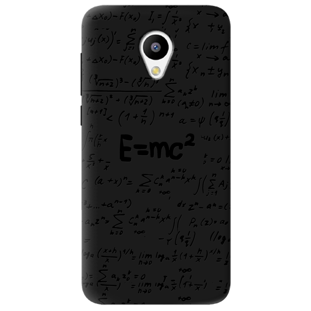 Чохол для Meizu M3/M3s чорний матовий soft touch Black Einstein - фото 1