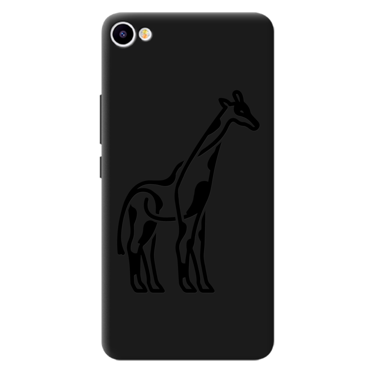 Чохол для Meizu U10 чорний матовий soft touch Giraffe - фото 1