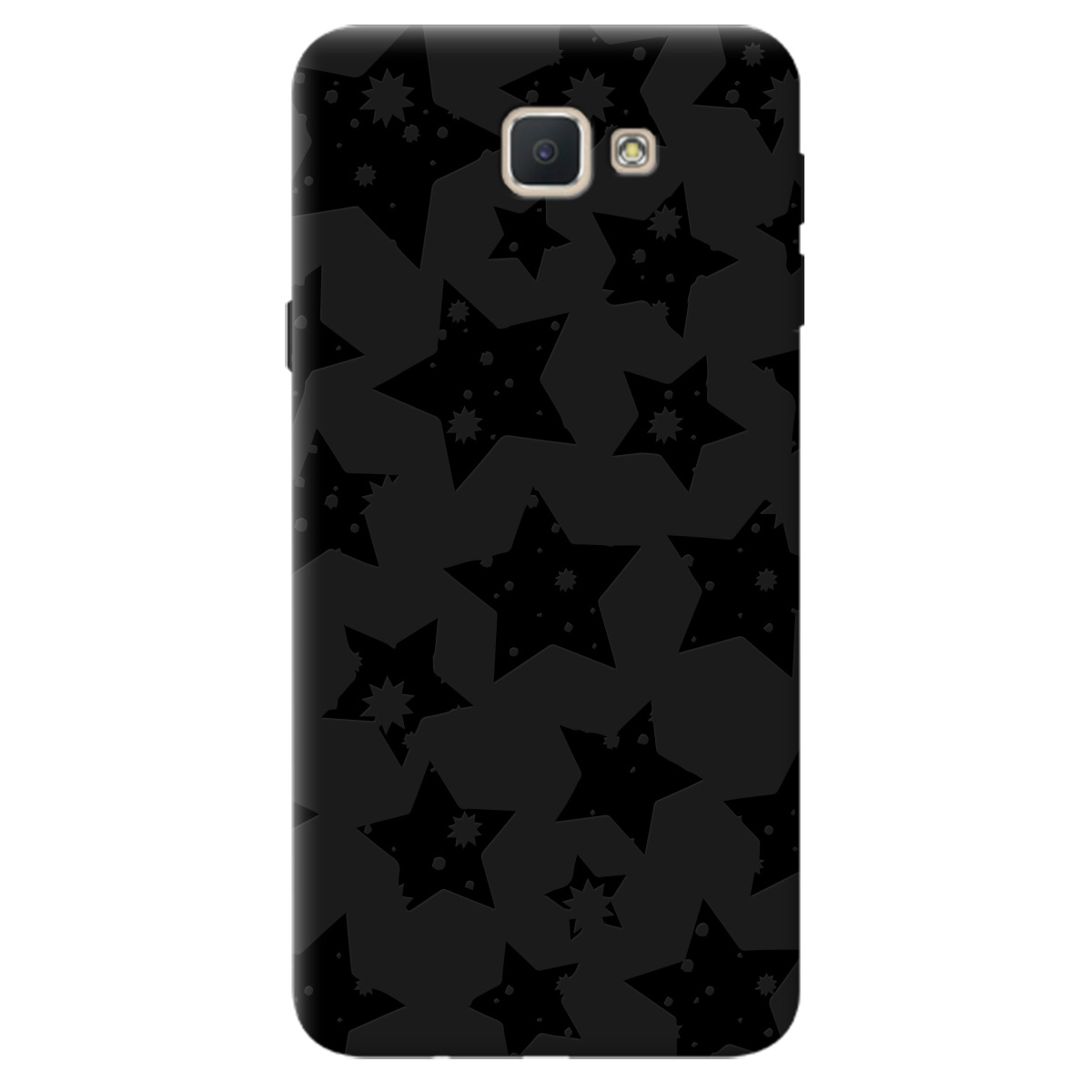 Чехол для Samsung Galaxy J5 Prime черный матовый soft touch Black Star - фото 1