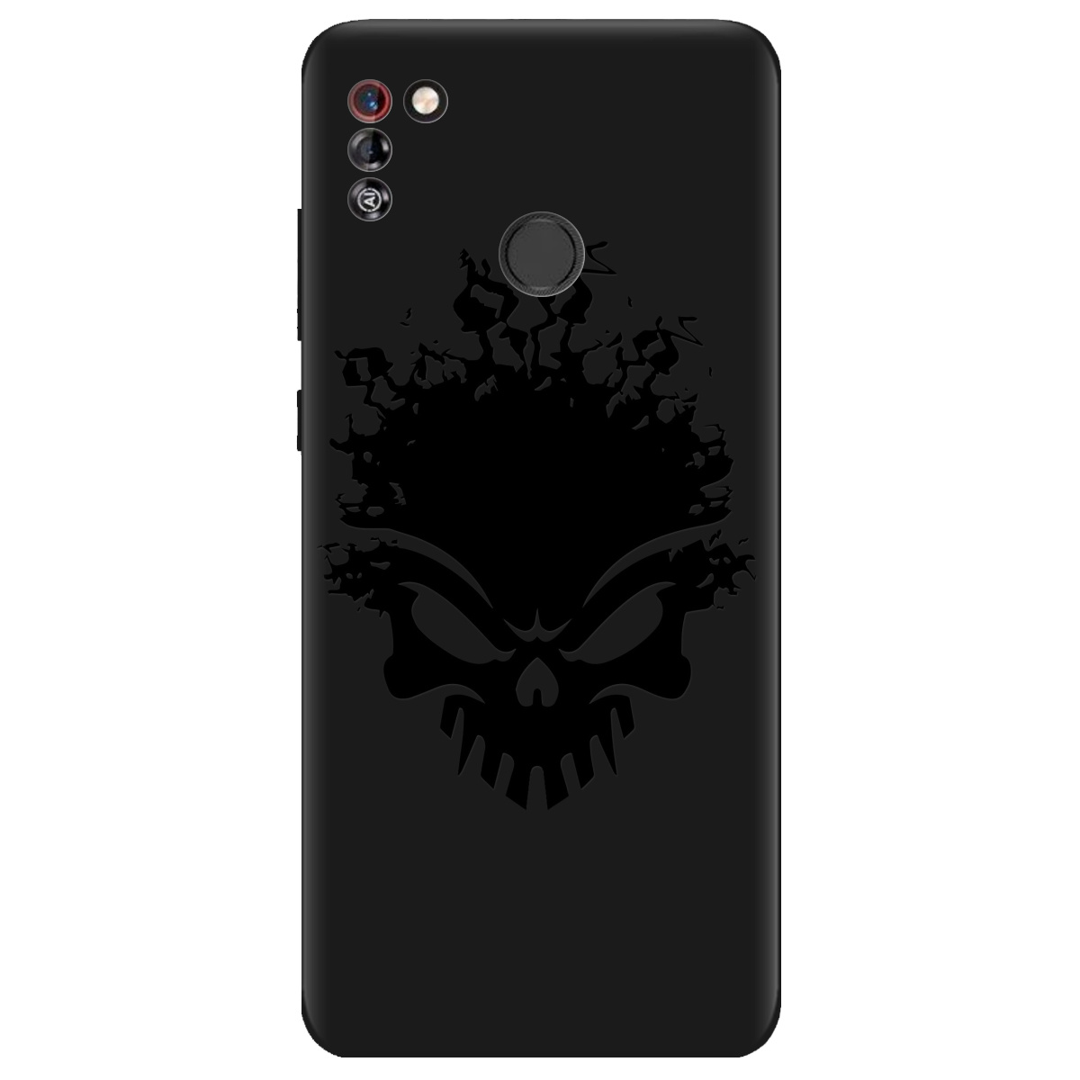 Чехол для Tecno Pop 4 Pro черный матовый soft touch Ugolek - фото 1