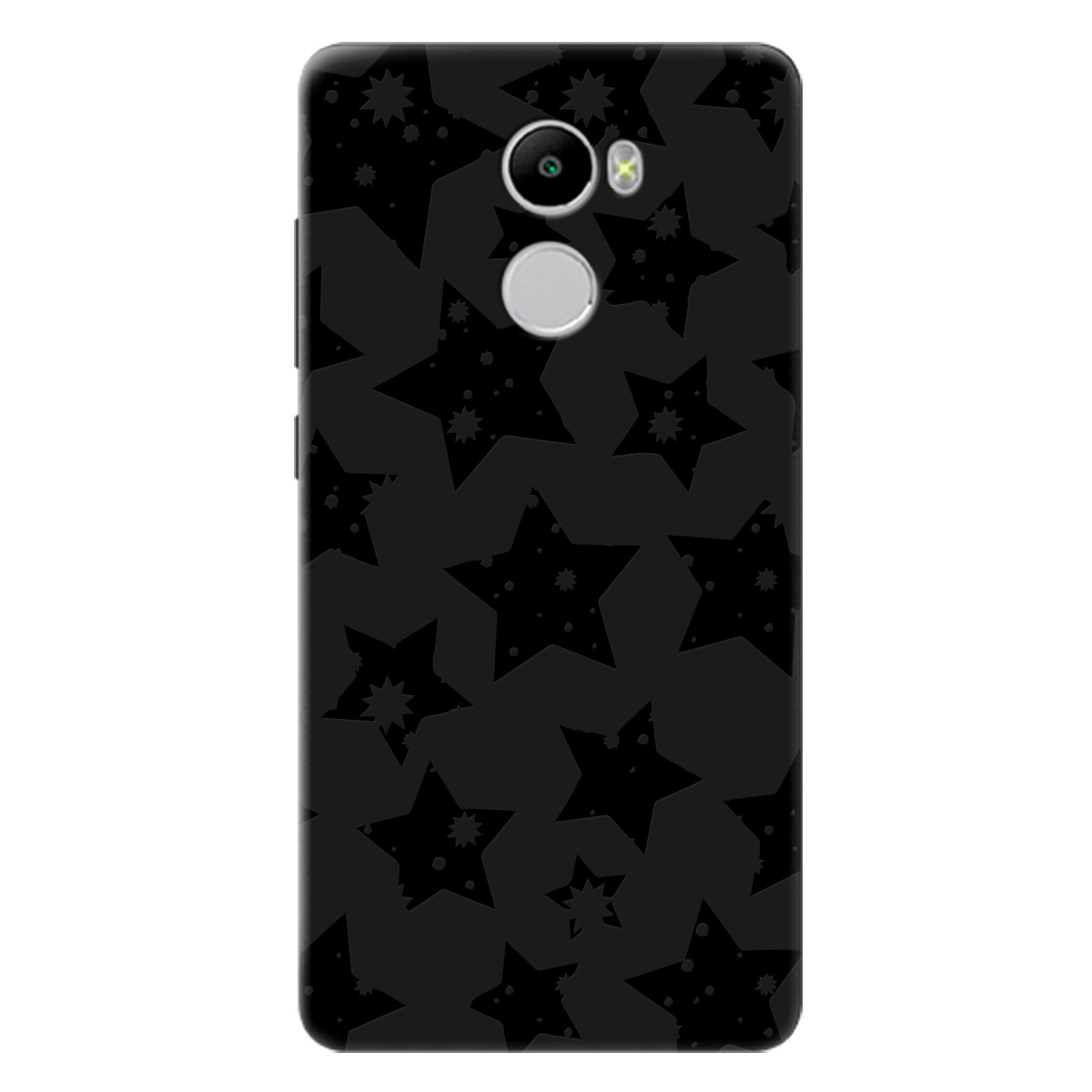 Чехол для Xiaomi Redmi 4 черный матовый soft touch Black Star - фото 1