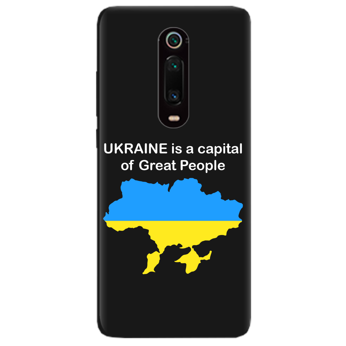 Чехол для Xiaomi Mi 9T черный матовый soft touch Great people - фото 1