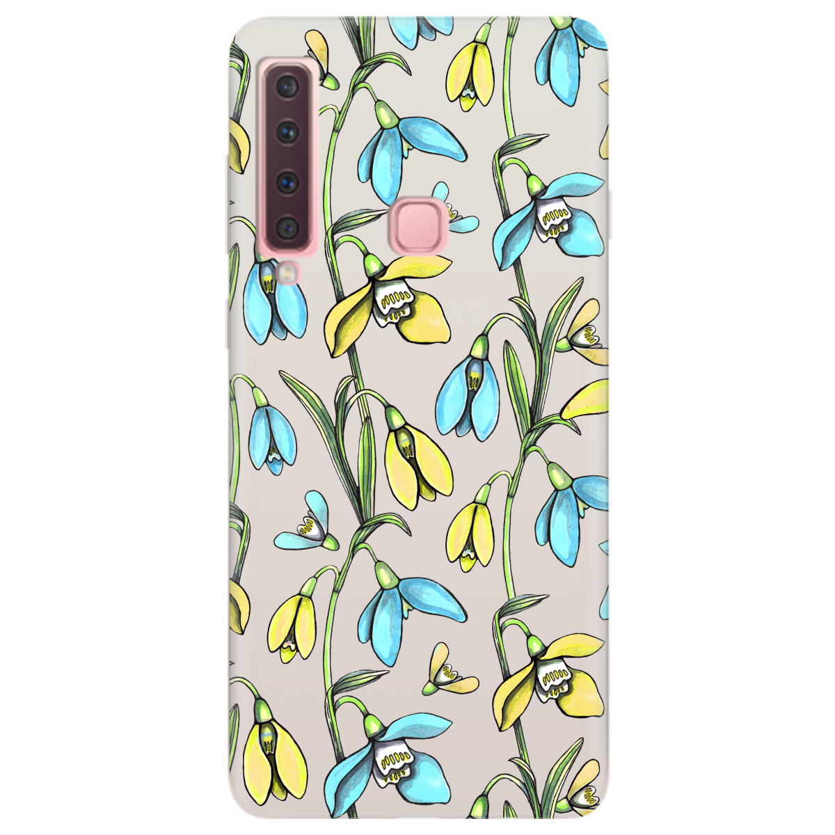 Чехол для Samsung Galaxy A9 2018 полупрозрачный матовый soft touch Проліски - фото 1