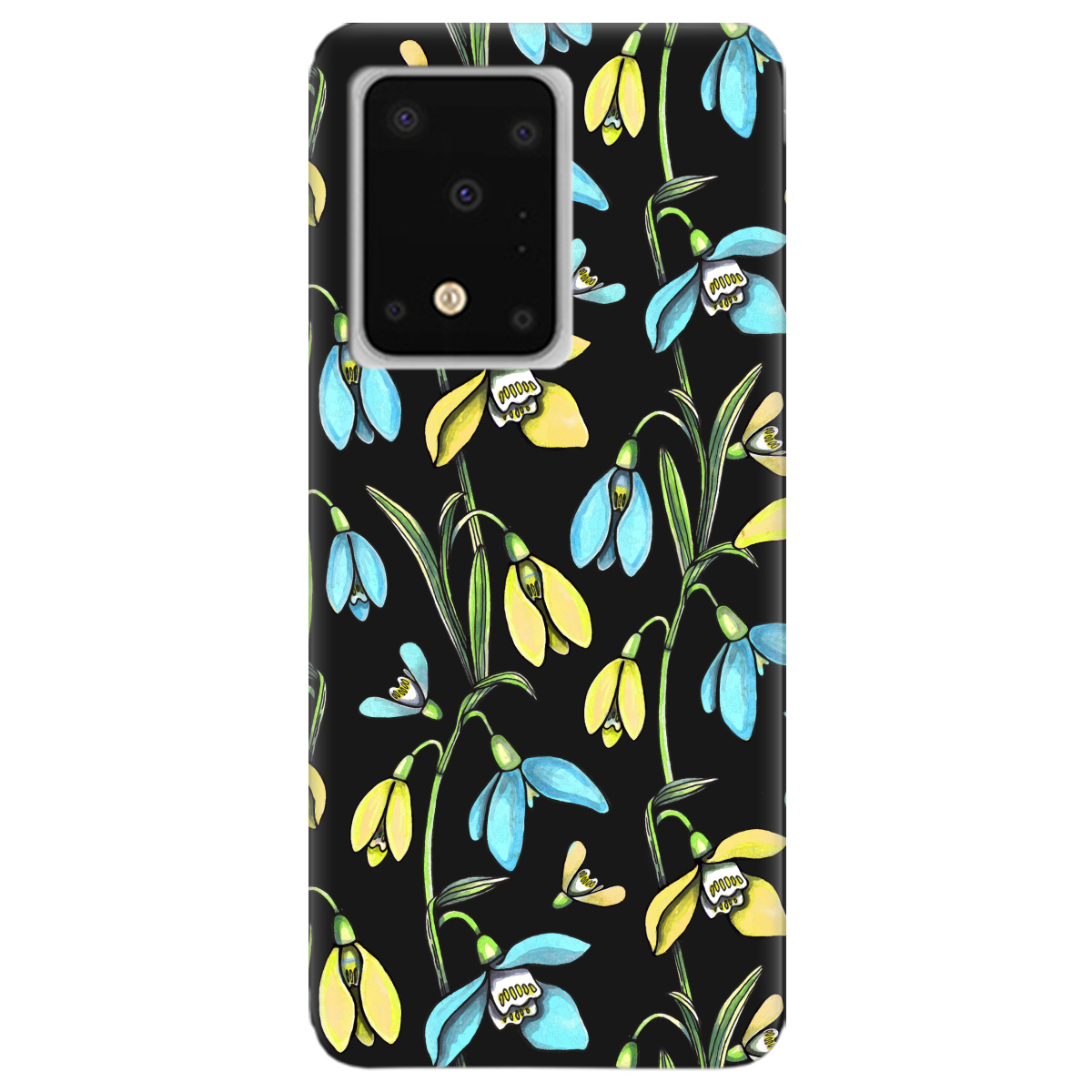 Чехол для Samsung Galaxy S11 черный матовый soft touch Проліски - фото 1