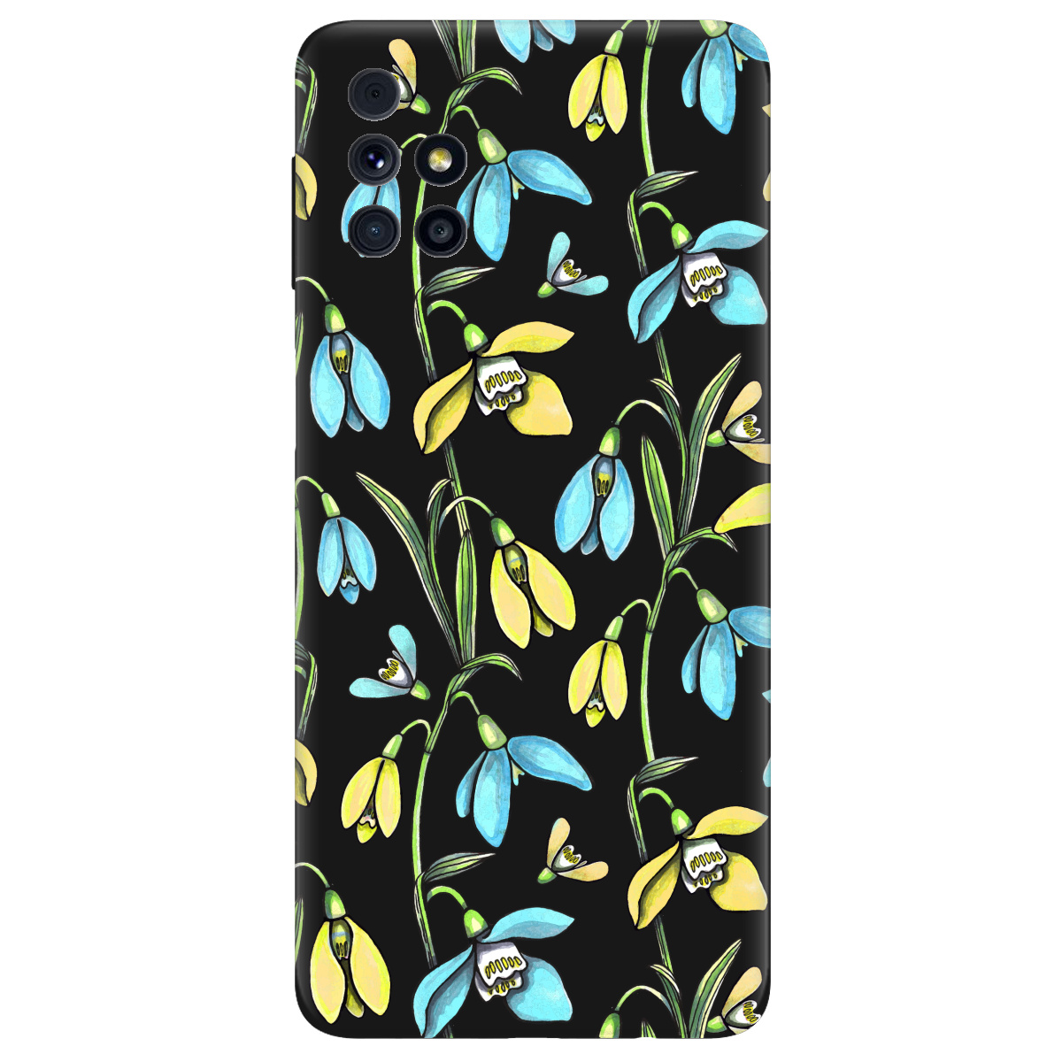 Чехол для Samsung Galaxy M31s черный матовый soft touch Проліски - фото 1