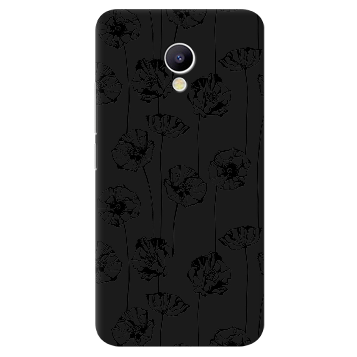 Чохол для Meizu M5 чорний матовий soft touch Mallow - фото 1