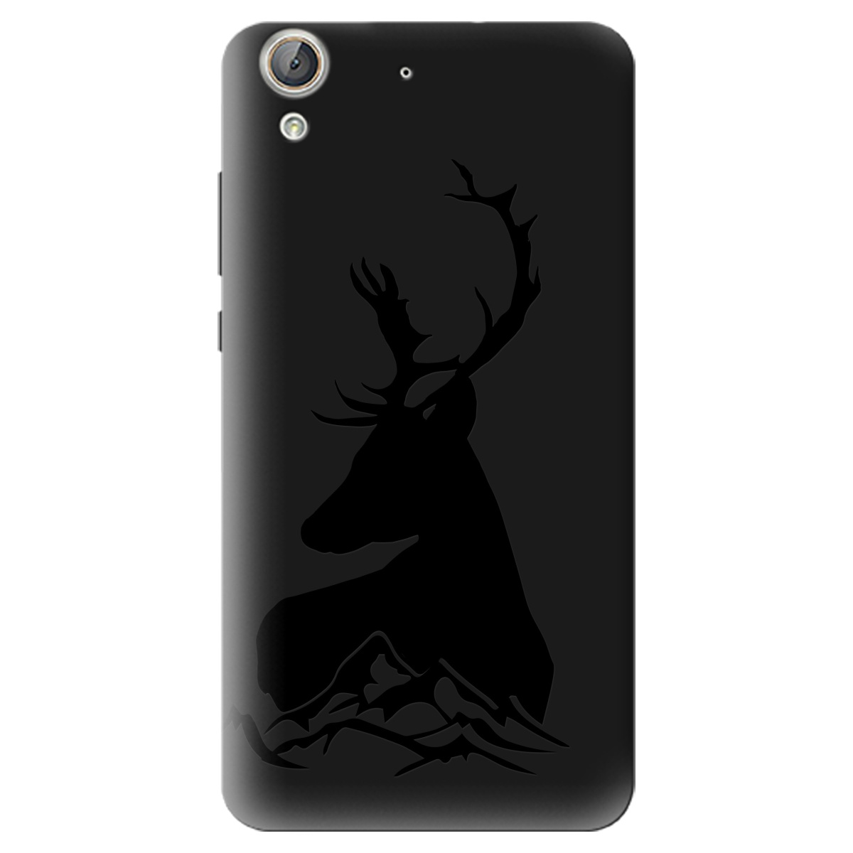 Чехол для Huawei Y6 II черный матовый soft touch Moral - фото 1