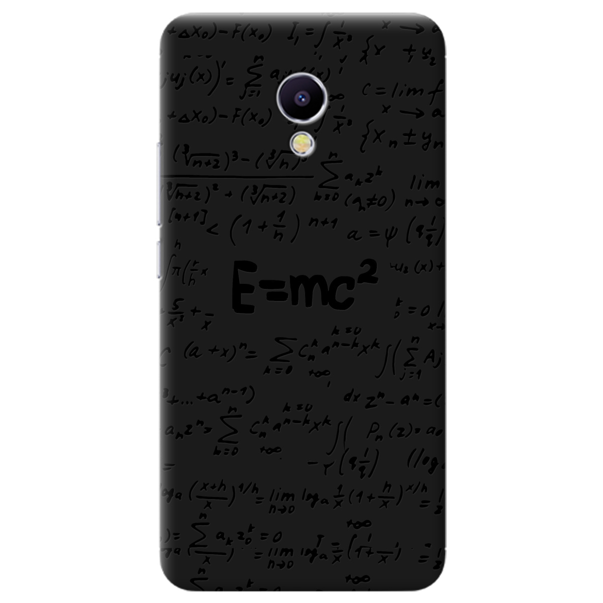 Чохол для Meizu M5S чорний матовий soft touch Black Einstein - фото 1
