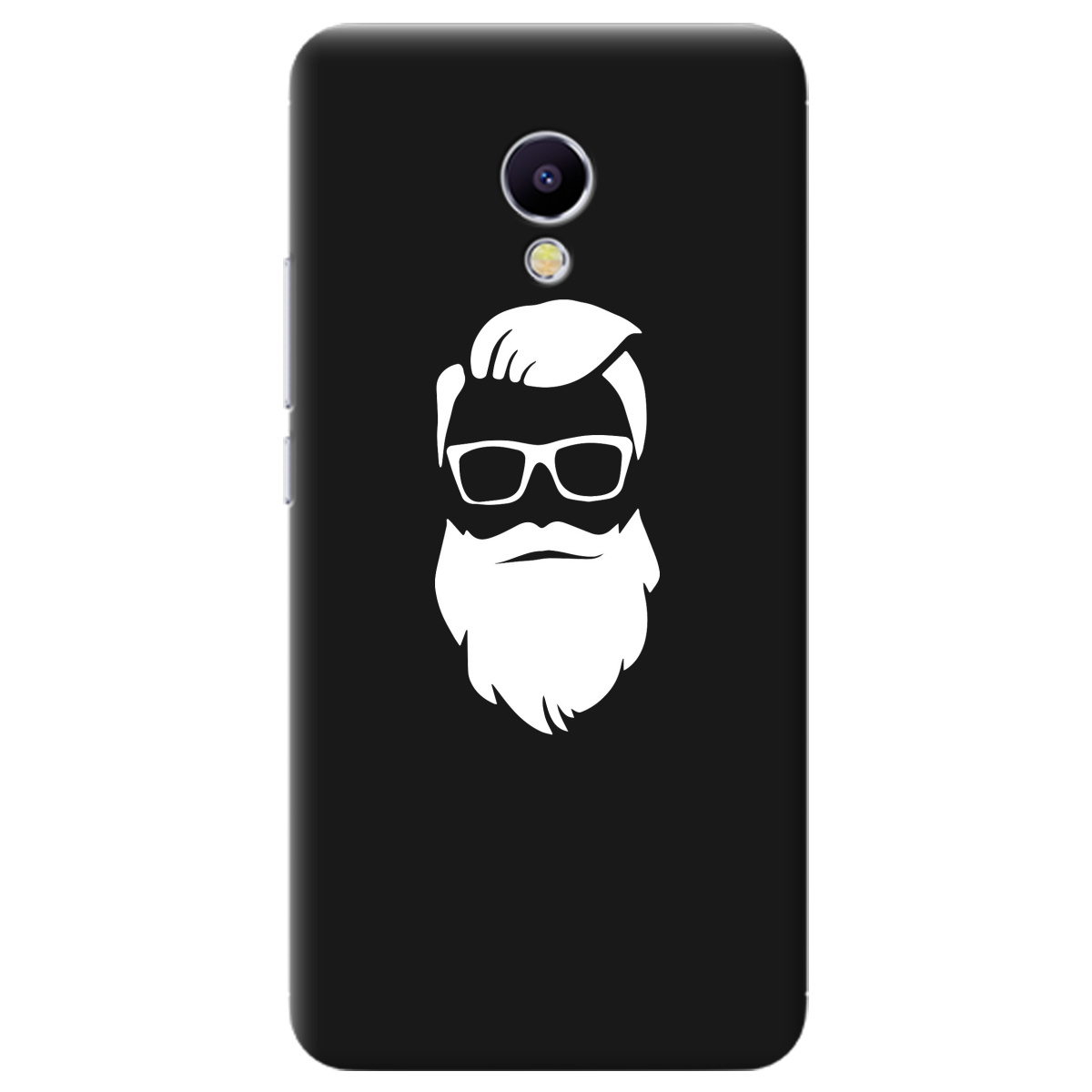 Чохол для Meizu M5S чорний матовий soft touch Beard - фото 1