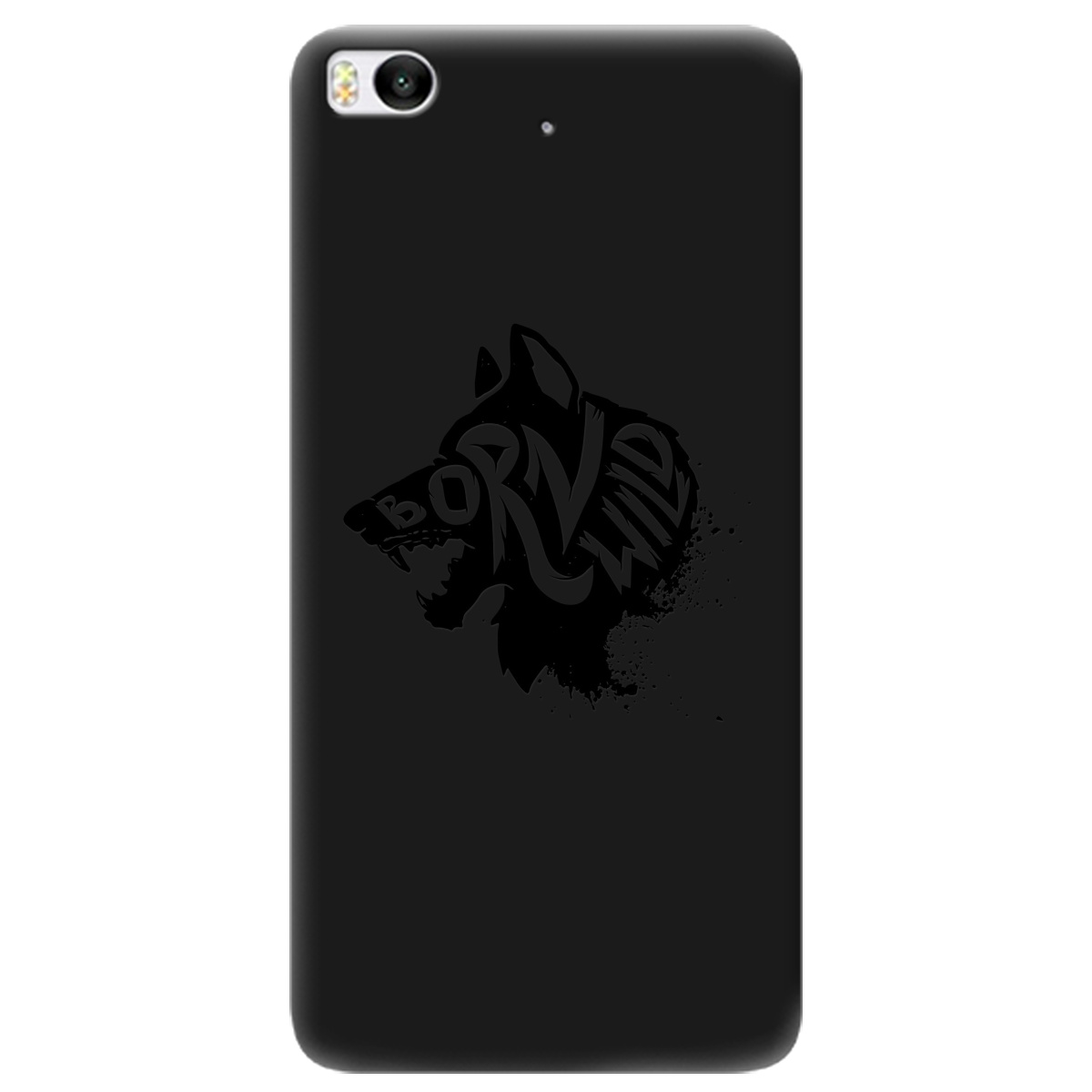 Чохол для Xiaomi Mi 5s чорний матовий soft touch Born Wild - фото 1