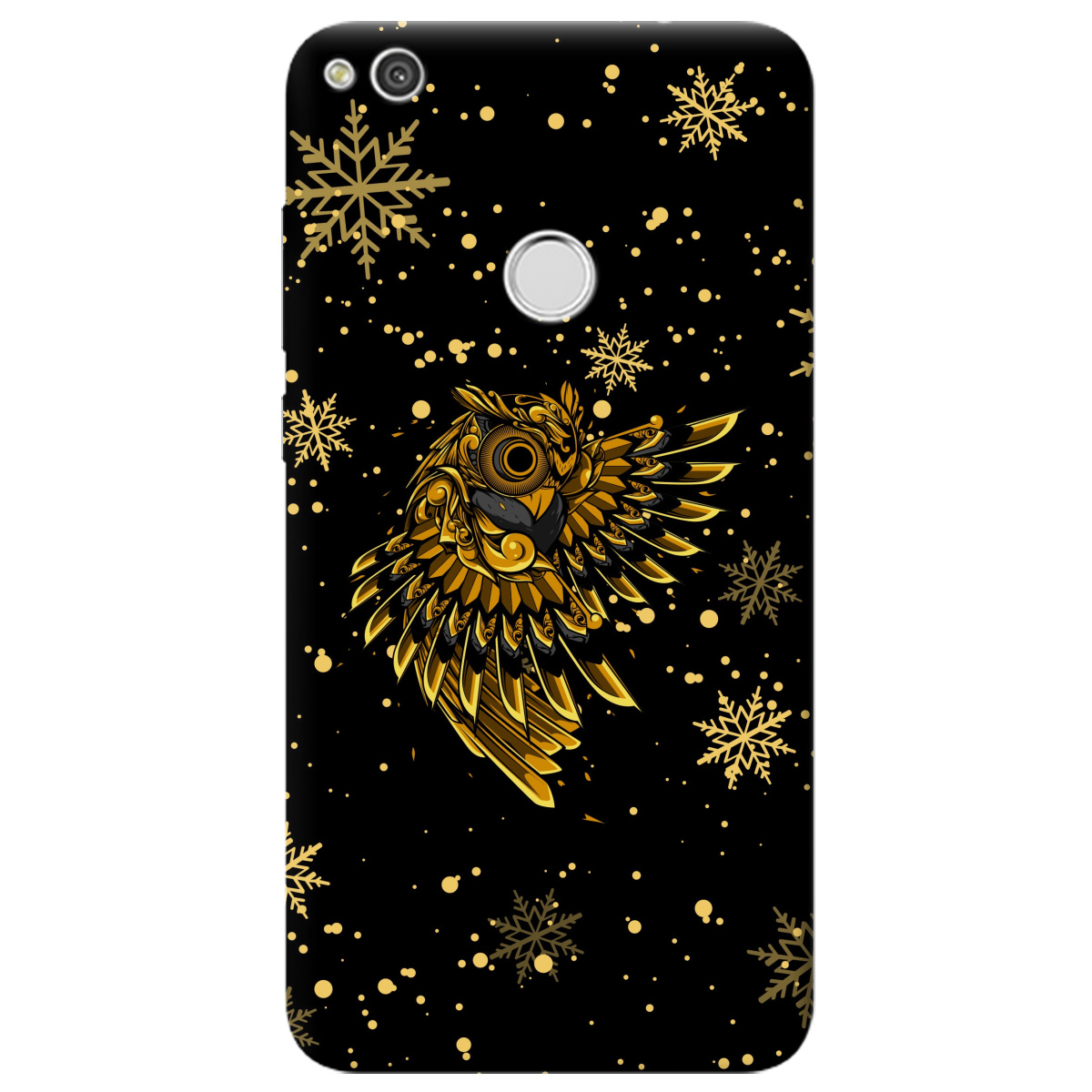 Чохол для Huawei P8 Lite 2017 Gold sova - фото 1