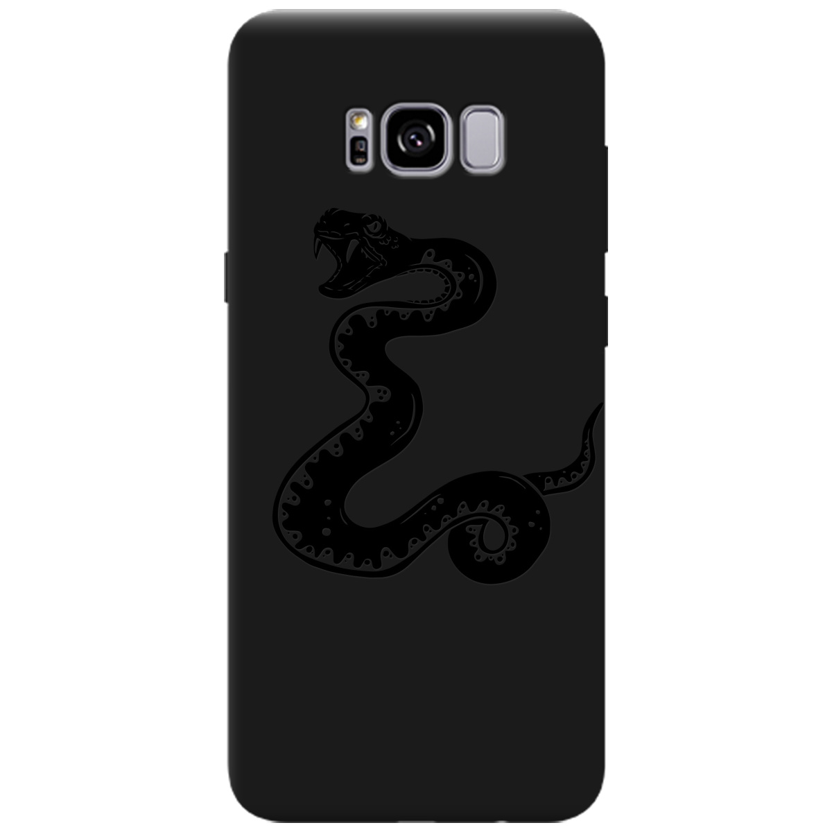 Чохол для Samsung Galaxy S8 Plus чорний матовий soft touch Сobra - фото 1