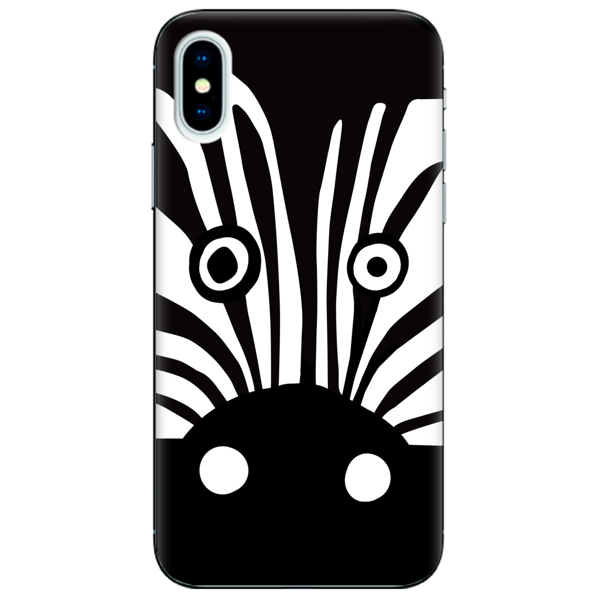 Чехол для Apple iPhone X Zebra - фото 1